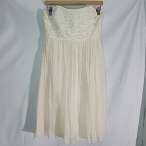 Melissa Sweet Gown Size 10 Women's Cream Dress for wedding, formal event